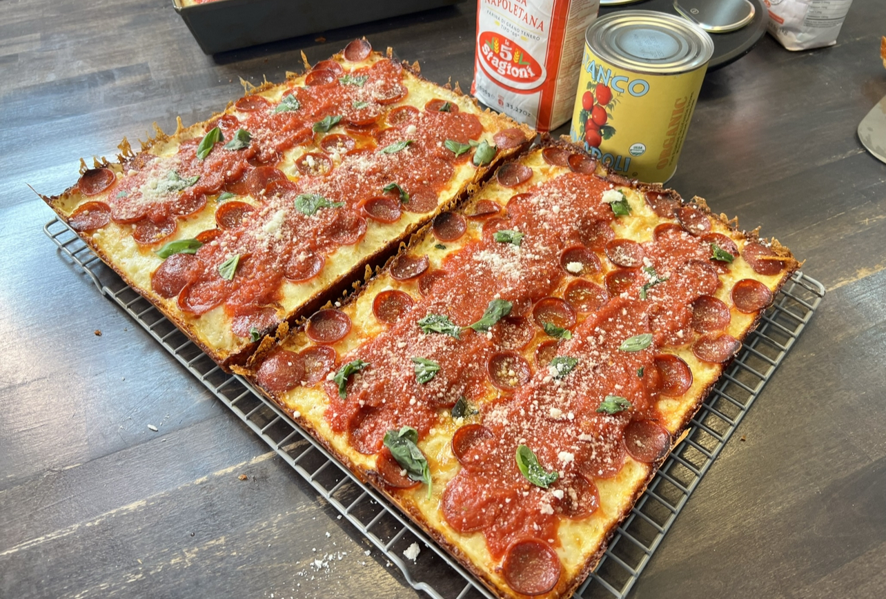 Mini Detroit Style Pizza - Tiny Red Kitchen