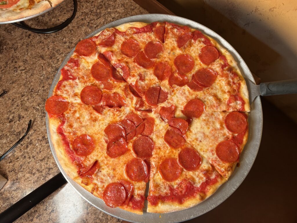 Pepperoni Pizza from Mendicino's Pizzeria in Covington Township