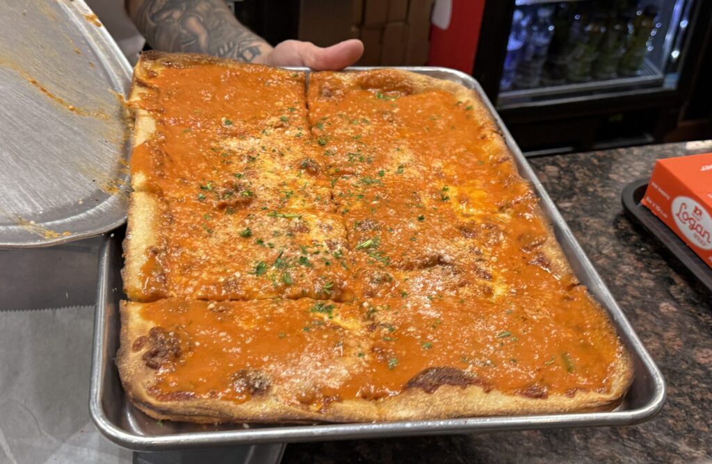 Rosario's Pizzeria at the Viewmont Mall Vodka Sauce Pizza