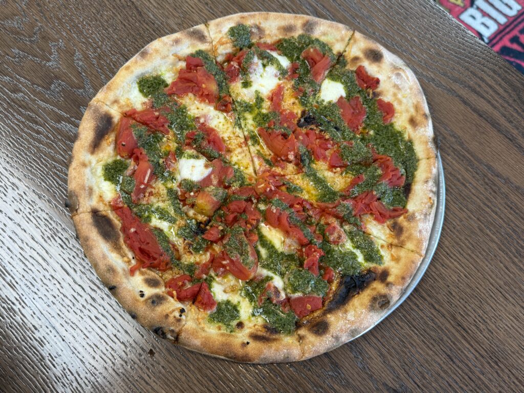 Margherita Pizza from Nick’s Big Belly Deli