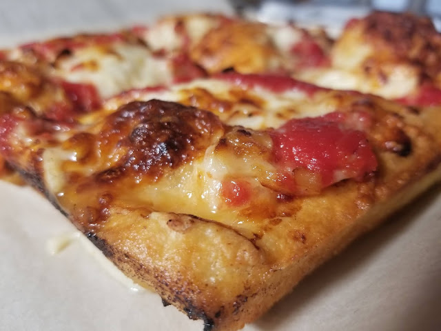 Cosmo's Cheesesteaks Sweet Garlic Pan Fried Sicilian Pizza