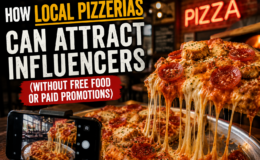 The title of the article is How Local Pizzerias Can Attract Influencers (Without Free Food or Paid Promotions)